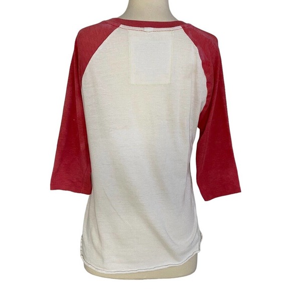 Aviator Nation SUPER RARE CALIFORNIA IS FOR LOVERS Raglan Sleeve T Shirt Top L - Picture 6 of 13